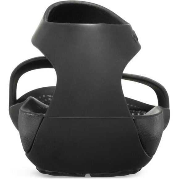 Womens Black Lightweight Sandals Comfortable Strappy Summer Slip On Shoes - Picture 2 of 7